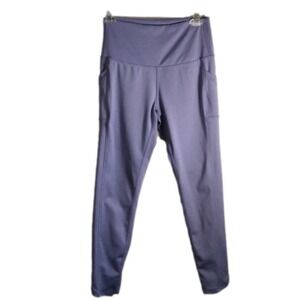 LEGEND Women's Medium Dark Lavender Workout Yoga Leggings Ankle Length Athletic